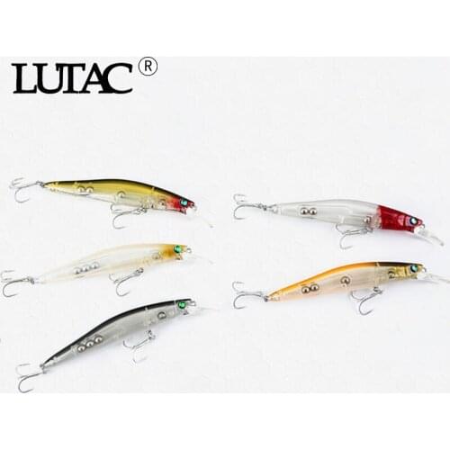 LUTAC Jerkbaits Minnow Fishing Lures 80mm 9g Slience Sinking High Quality Hard Baits good Action Wobblers