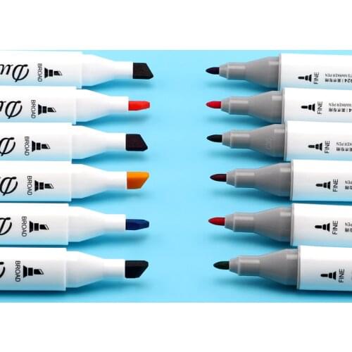 24 Pieces In A Box Baoke2924#24 Color Marker Oil Pastel Hand-painted Design Animation Full Set of 24 Color Oily Pop Pen Water