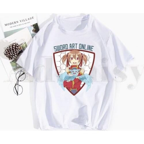 Sword Art Online SAO Japanese Anime Mens Casual Printing Mens T-shirt Short Sleeved T-shirt Mens Shirt T Shirt