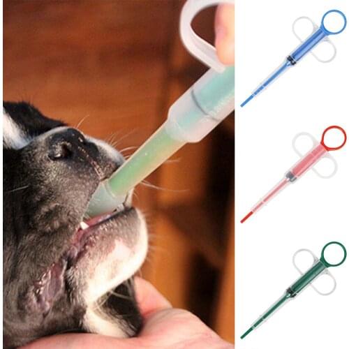 Pet Cat Dog Puppy Treats Given Medicine Control Rods Feeding Kit Pills Dispenser Home Pet Food Feeder Container Supplies 1pc
