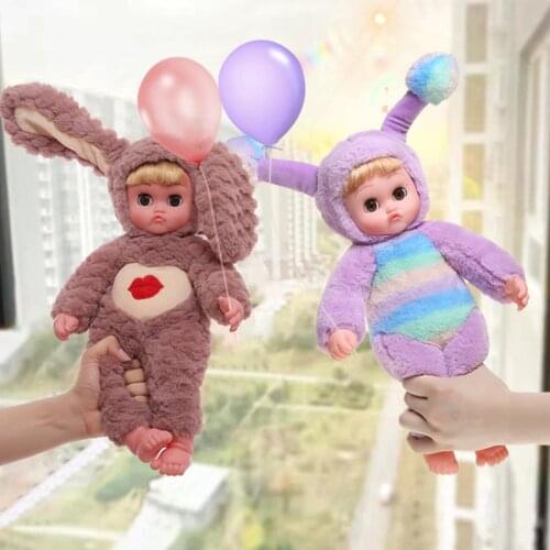 New Vertical Ears Silicone Duo Mouth Plush Doll Childrens Toys