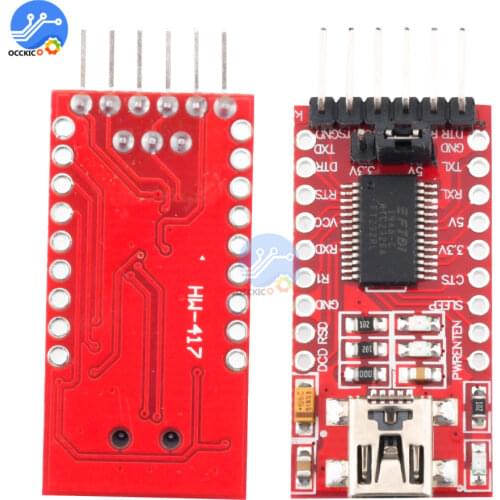 FT232RL FTDI USB 3.3V 5.5V to TTL Serial Adapter Module for Arduino FT232 Mini Port