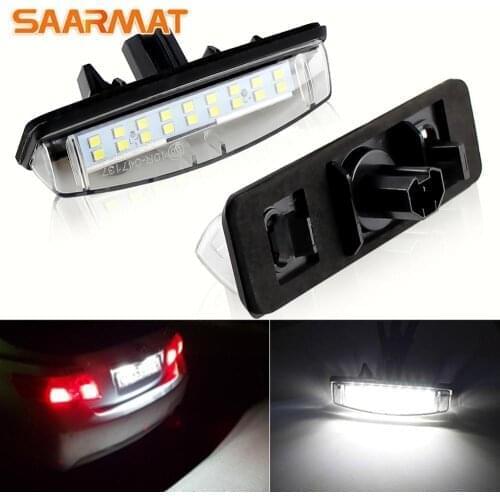 2pcs 18SMD LED Plug and play Number License Plate Light Car rear license plate light for Lexus IS300 LS430 GS430 RX330 ES300