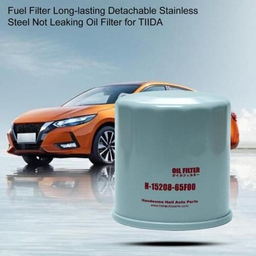 Fuel Filter Long-lasting Detachable Stainless Steel Not Leaking Oil Filter 15208-65F00 for TIIDA X-TRAIL SYLPHY ALTIMA Sunny