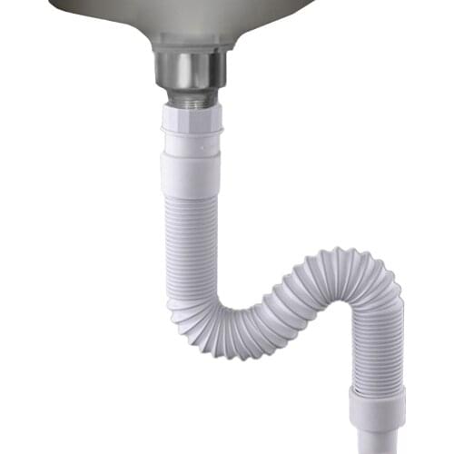 36-79cm Plastic Waste Pipe Stretchable Drain pipe For Basin Sink Trap Waste Pipe Bathroom Kitchen