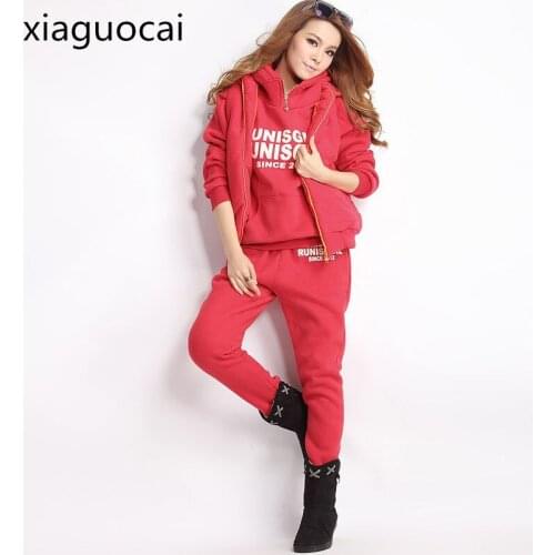 High Quality Winter Women Hoodies Sets Beautiful Casual Hoodies Suits for Women V-neck Pullovers Sets K159 35