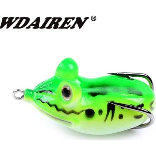 WDAIREN Frog Lure 5.5cm 11.5g Soft artificial baits Minnow Silicone Bait Carp Fishing Tackle Wobblers Fishing Gear Peche WD-569
