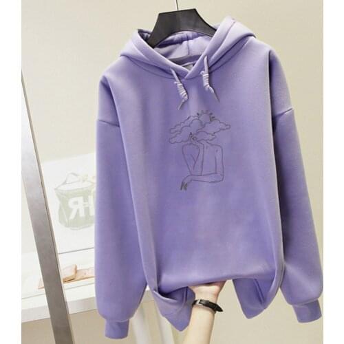 Body Cloud Print Creative Kpop Sweatshirt Winter Streetwear Harajuku Oversized Hoodie Women Punk Hoody Ladies Feminine Itself