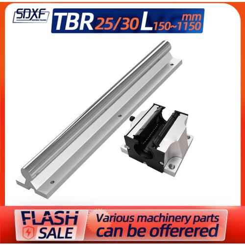 1/2PCS domestic linear guide with dustproof and steel protection TBR linear guide + dustproof steel protection TBR25/30, length