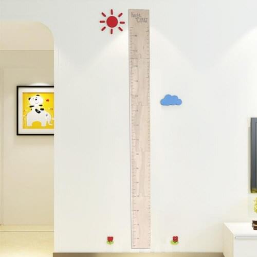 1 Set Height Charts Growth Charts Nordic Style Splice Type Wall Decorations Wood Height Growth Chart for Home