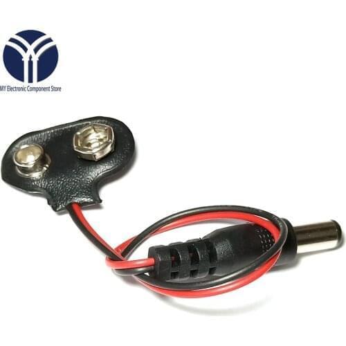 1PCS 9V DC Battery Power Cable Plug Clip Barrel Jack Connector for Arduino DIY I T type