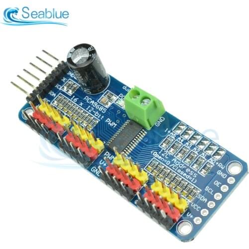 PCA9685 16 Channel 12-bit PWM Servo Motor Driver I2C Interface Module DC 5V-10V For Arduino Robot