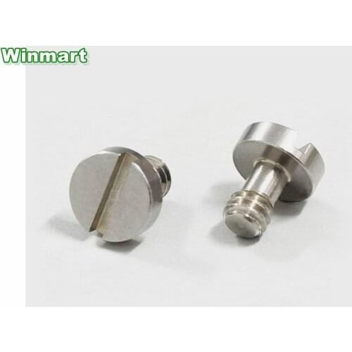 5pcs 1/4" Iron Slotted bolt camera screws for Camera platform Quick plate