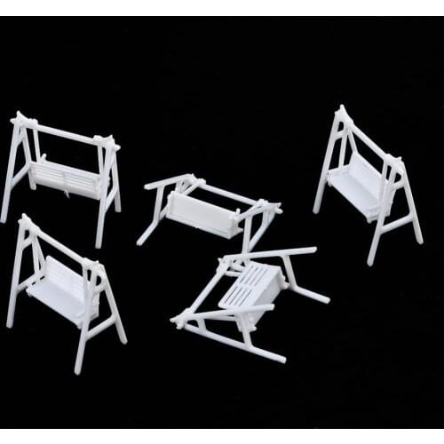 5PCS Dollhouse Miniature DIY Swing Chair Accessories Decor for Fairy Garden 1/50 1/75 1/100
