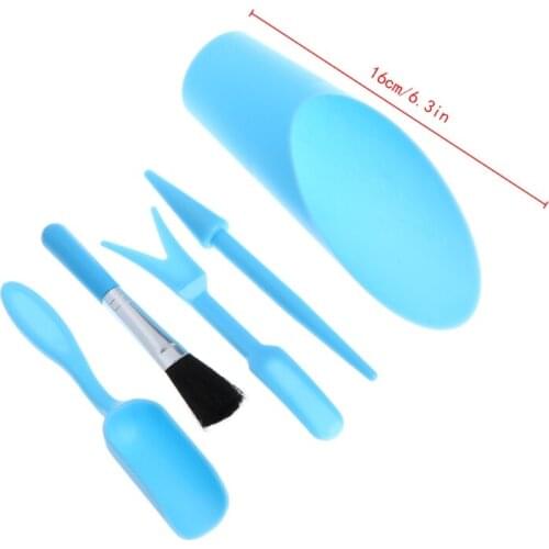 5Pcs Gardening Tools Set Miniature Shovel Brush Widger.Succulent Planting Helper