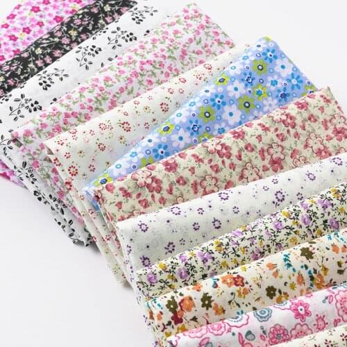 50X160cm Small Floral Cotton Fabric DIY Sewing Fabric For Home Textile Bedding Sheets Baby Dress Cloth Tecidos Tilda
