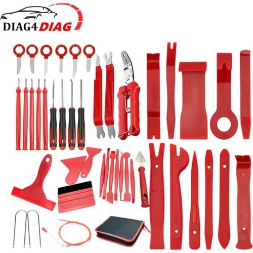 Auto Disassembly Tools+Plug Needle Retractor Puller Car Terminal Removal Tool Kits Install Panel Pry Trim Dashboard Moldings