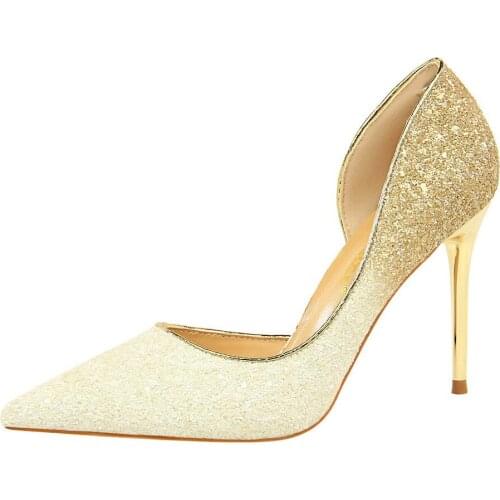 BIGTREE Pumps Women Shoes Pointed Toe Fashion High Heels Shoes Slip-On Elegant Wedding Party Thin Heels Woman Shoes Shallow Lady