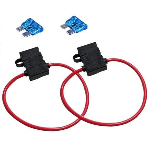 EE support 2 X10 Gauge ATC Fuse Holder W/ FUSE IN-LINE AWG Wire Copper 12V Blade Sales