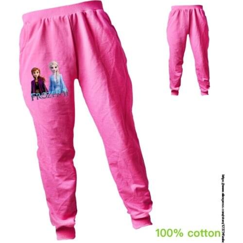 Disney Frozen Elsa Kids Pants Girls Casual Pants Kids Clothing Cotton Boys Long Trousers Children Clothing Sport Girls Pants