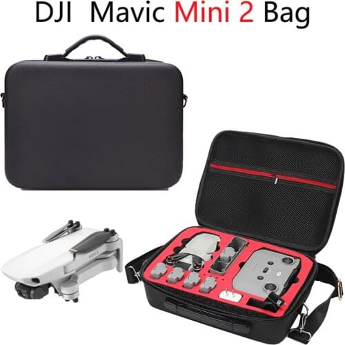 DJI MAVIC mini 2 Case Bag PU Leather Water Resistant Portable mini 2 Carry Case Handbag Mavic mini 2 Bag Case Drone Accessories