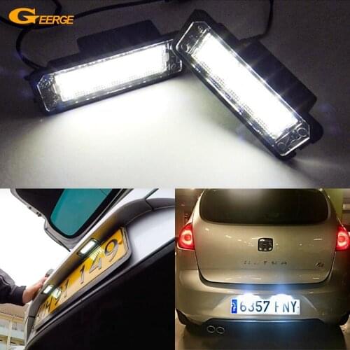 For Seat Leon Altea Exeo Ibiza Toledo SKODA superb B6 3T Ultra bright Led License plate light lamp No error Car Styling