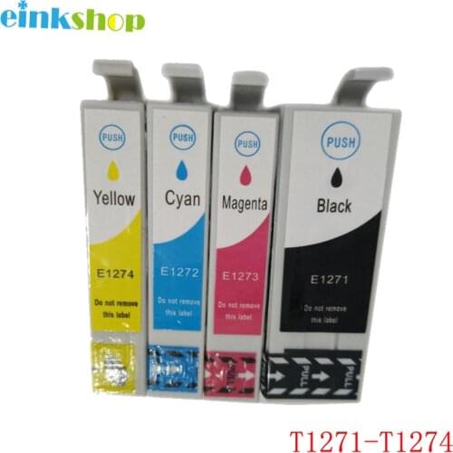 Einkshop For Epson T1271 T1272 T1273 T1274 Ink Cartridge for Epson WorkForce 630 633 635 840 WF-7520 WF-7010 WF-7510 NX430 NX330