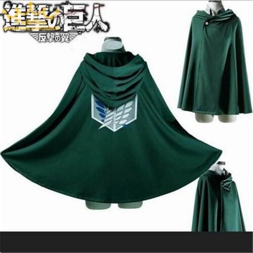2018 Japnese Anime Shingeki no Kyojin Cloak Attack On Titan Cosplay Costumes Hoodie Cape Wings of Freedom
