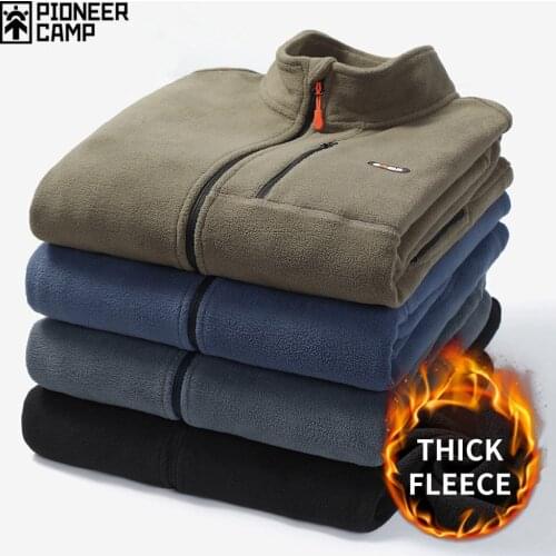 Pioneer Camp 2021 New Warm Fleece Jacket Men Windproof Thicken Autumn Winter Men Clothing Streetwear Jackets XLW023012