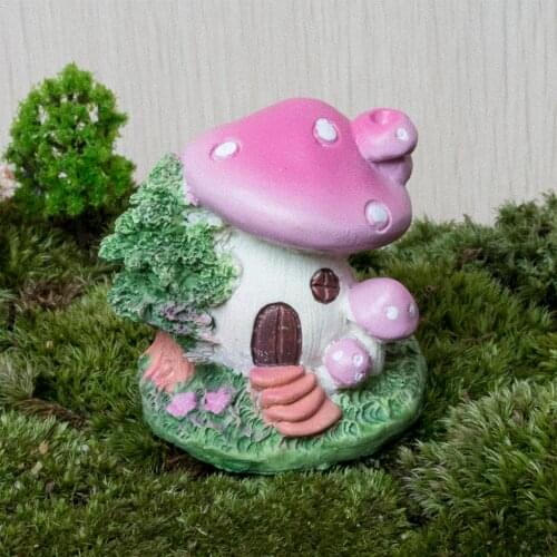 Mini Mushroom Fairy Garden Miniature Accessories Terrarium Garden Ornament Miniature Plant Pots Fairy DIY Dollhouse Figurines
