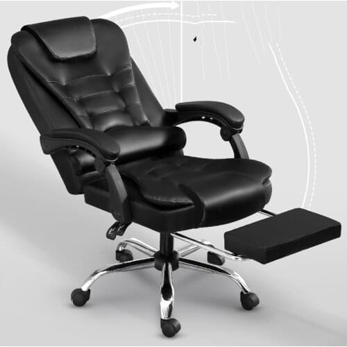 Fashion Minimalist Modern Boss Office Chair Massage Reclining Study Dormitory Swivel Computer Home Back Rotary Lift Chair