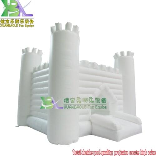 Commercial giant inflatable wedding white castle adult bounce house rental business