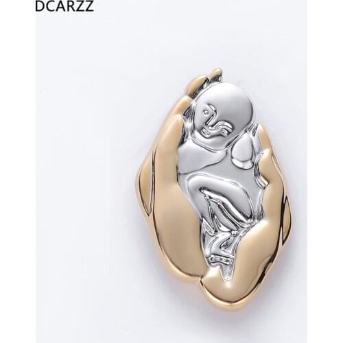 Silver Plated Newborn Twins Pin Baby Brooch Mother Gift Twin New Baby Shower Lapel Gold Jewellery Medical Jewelry Wholesale