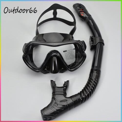 Professional Scuba Diving Mask Set Anti Fog Goggles With Snorkel Glasses Tube Adjustable Strap For Women Men Adult Swimming Ma