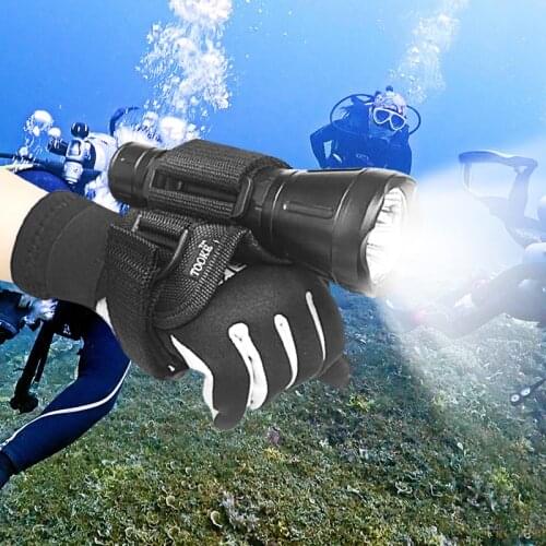 Flashlight Strap Glove LED Torch Soft Water Sports Nylon Accessories Underwater Arm Mount Flashlight Diving Strap Glove