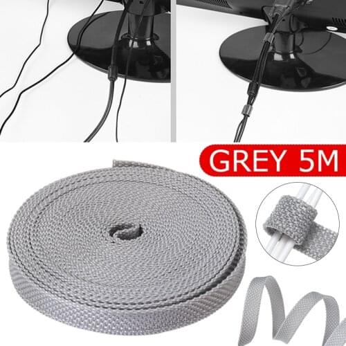 Roller Shutter Strap Data Cable Sorting Winder Organizer Ties Mouse Wire 14mm Wide Webbing DIY Replacement For Winder Box Gray