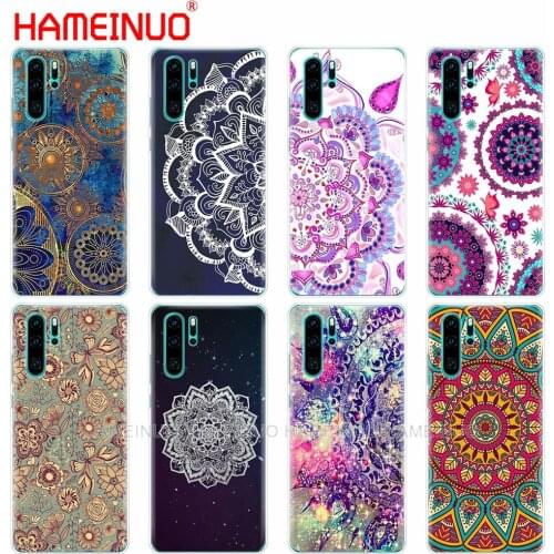 Silicon phone cover case for huawei P30 PRO LITE P SMART 2019 plus p smart Z p20 lite 2019 coque bumper Floral mandala Mandara