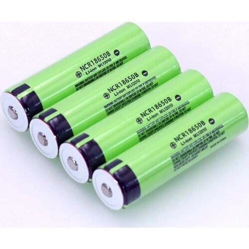 VariCore Original 18650 3.7 v 3400 mah Lithium Rechargeable Battery NCR18650B with Pointed(No PCB) For flashlight batteries