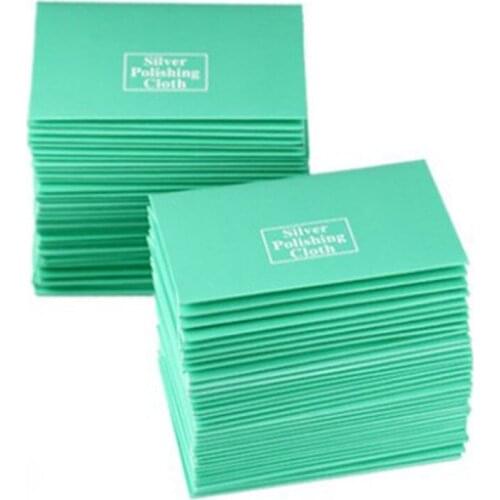 Women Sterling silver Jewelry Cleaning Cloth Silver Polishing Cloth 11x7cm