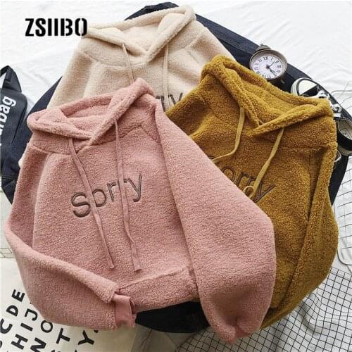 Winter new Korean ulzzang fashion letter embroidery casual hooded sweatshirt ins Harajuku loose long-sleeved women sweatshirt