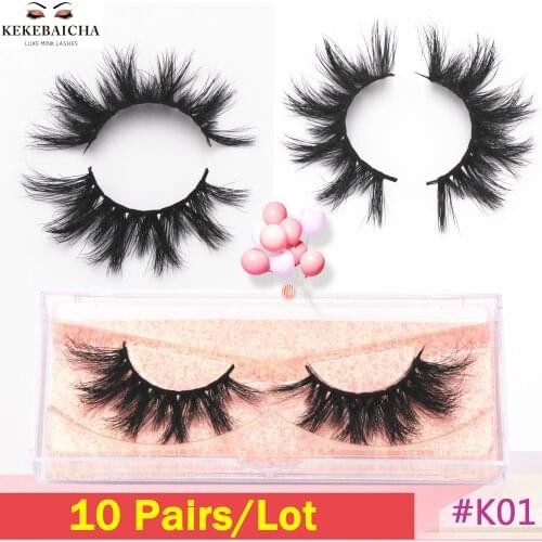10 Pairs Eyelashes 3D Mink Lashes Handmade Mink Dramatic Lashes Cruelty free Reusable Lashes Wholesale Bulk Lashes Makeup Lashes