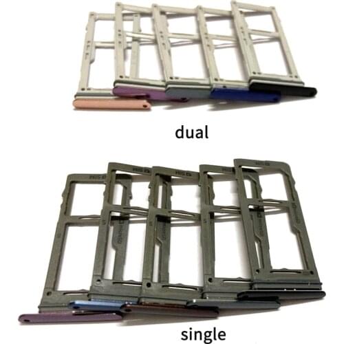 10PCS Sim Tray Holder For Samsung Galaxy S9 / S9 Plus G965F G965U G960F G960U SIM Card Tray Slot Holder Adapter Socket