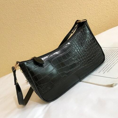 2021 Fashion Alligator Print Shoulder Bag Ladies Versatile Small Envelope Street Messenger Tote Popular Simple Female Daily Bag
