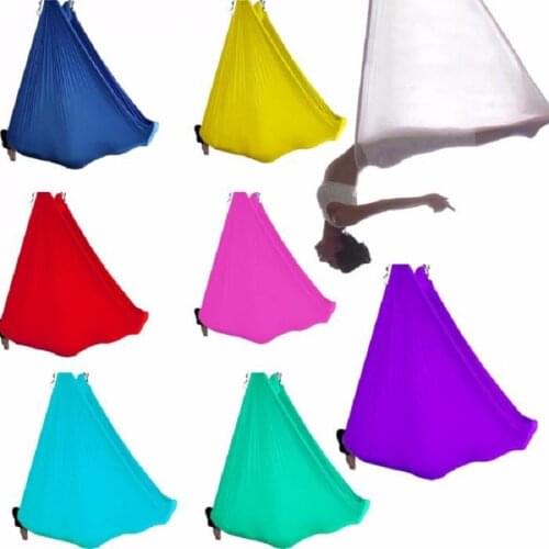 5 meters Aerial Flying Yoga Hammock Swing Elastic Multifunction Anti-gravity Yoga Belts for Training Traction touch Device ST02