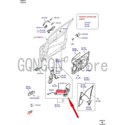 CAR front door lock machine spring lock left For dMo nd eoF ies ta front door lock machine lock block door lock motor