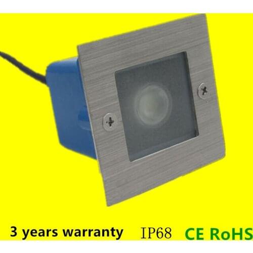 Free shipping 3W LED underground light Lamp IP68 Buried recessed floor outdoor lamp LED step Lights DC12V OR AC85-265V