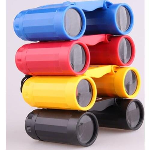 Creative Yellow Children Binoculars Telescope Binoculars Game Props Birthday Present for Entertaining Bird Watching