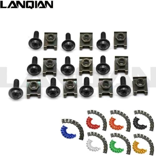 6mm motorbike body work fairing bolts screws For yamaha xt660 tdm 850 kawasaki zx12r kx 125 kx250f kx 250 kx250 zzr1400 z800