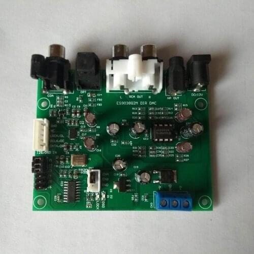 DYKB ES9038Q2M I2S / DSD / DOP / Fiber/ Coax Decoder Board Digital audio PCM44 volume control
