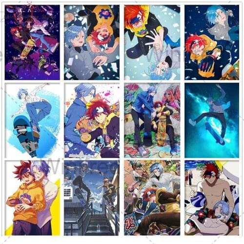DIY Diamond Painting Anime SK8 The Infinity SK EIGHT Reki Kyan Japanese Cartoon Boys and Skateboard 5DDiamond Mosaic Embroidery